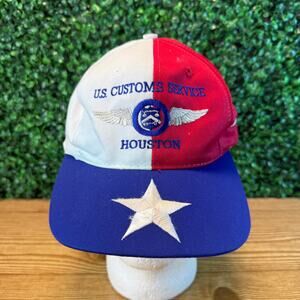 Vintage 2001 Houston Texas US Customs Adult Hat ATT Headwear Adjustable Cap